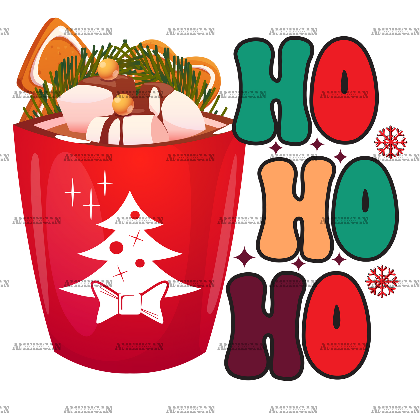 HoHoHo-10 DTF Transfer