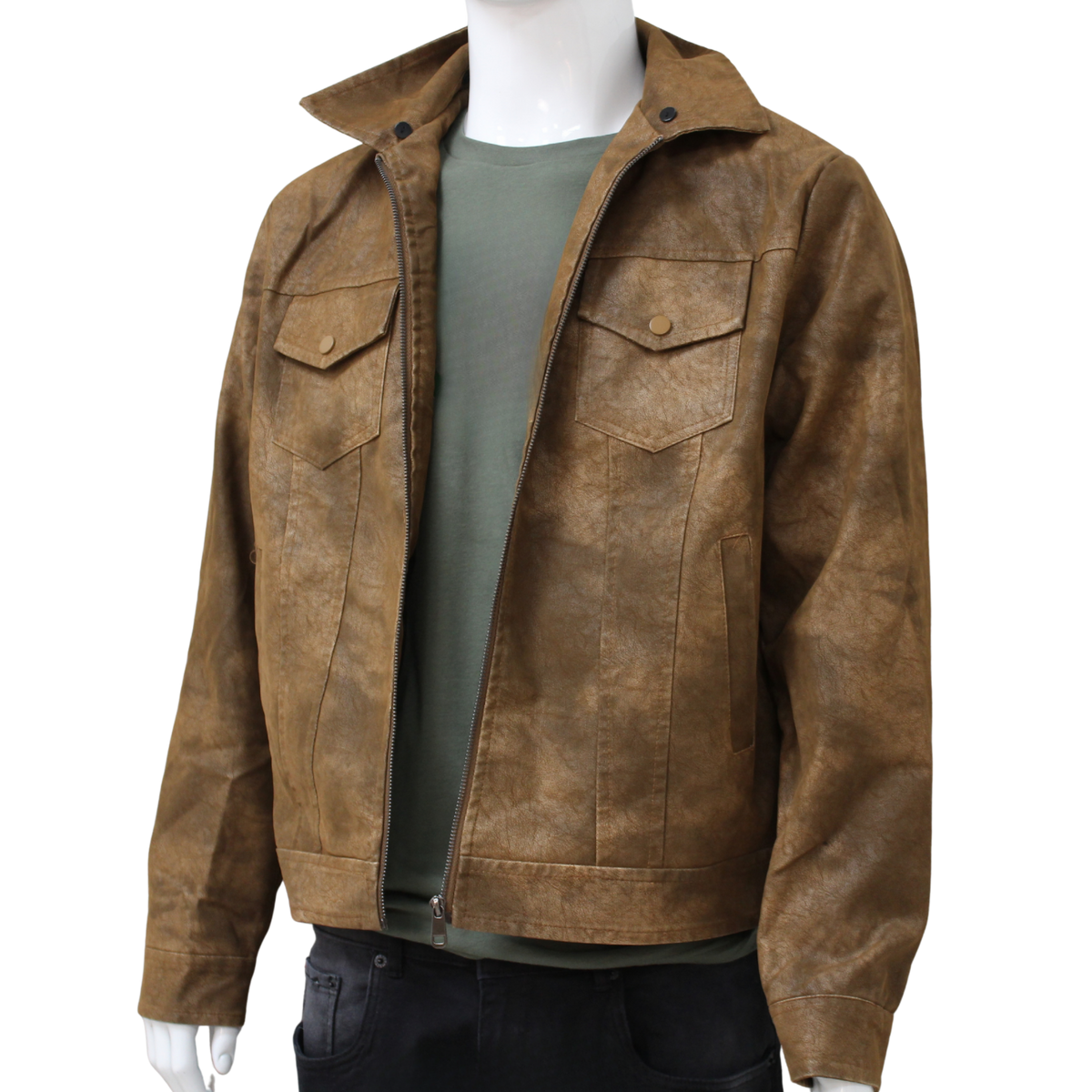 Leather Bomber Jacket