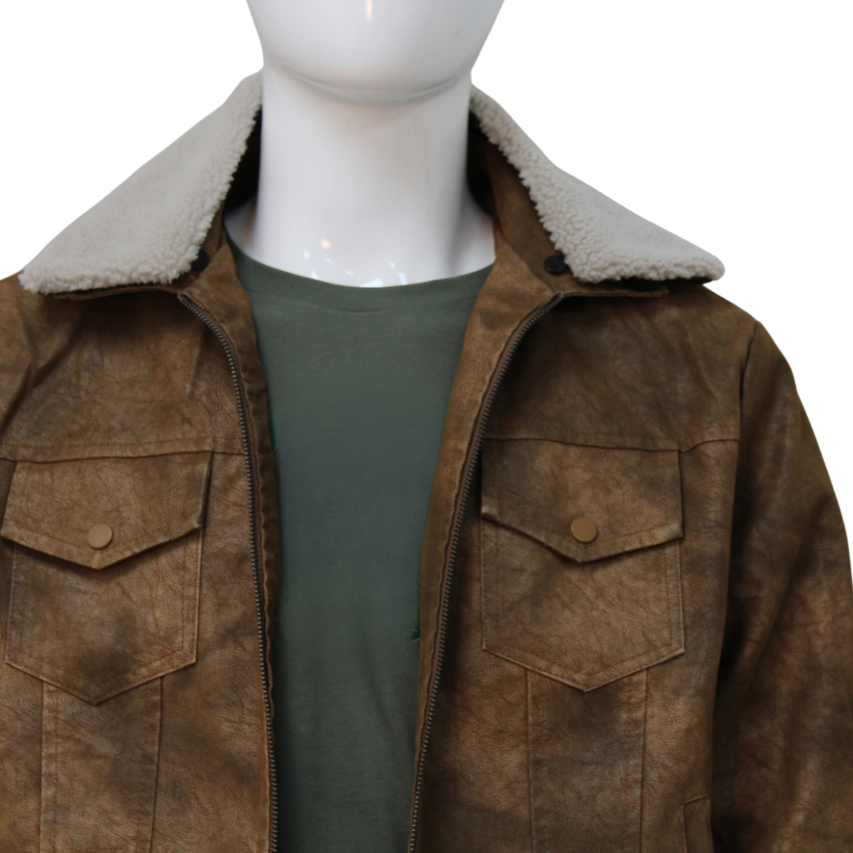 Leather Bomber Jacket