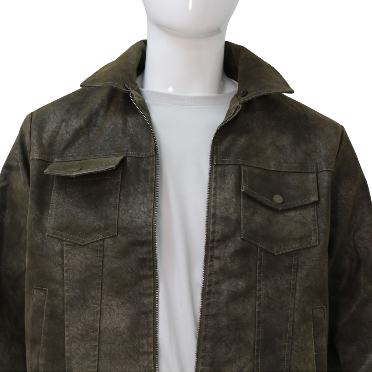 Leather Bomber Jacket