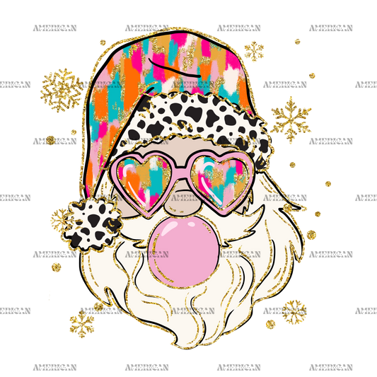 Bubble Santa-4 DTF Transfer