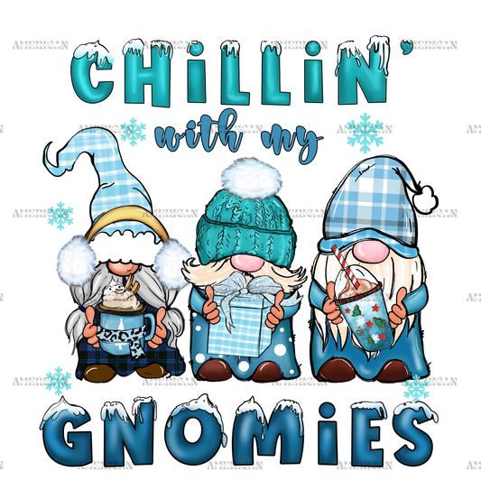 Chillin With My Gnomies DTF Transfer