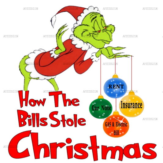 How The Bills Stole Christmas DTF Transfer