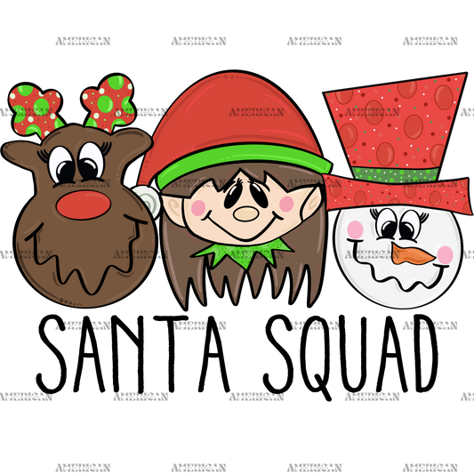 Santa Squad DTF Transfer