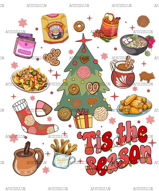 Tis The Season Christmas-7 DTF Transfer