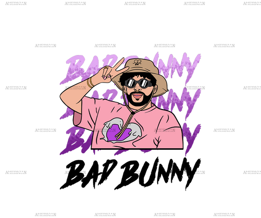 Bad Bunny 2 Dtf Transfer