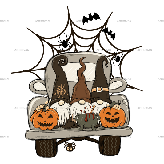 halloween truck DTF Transfer